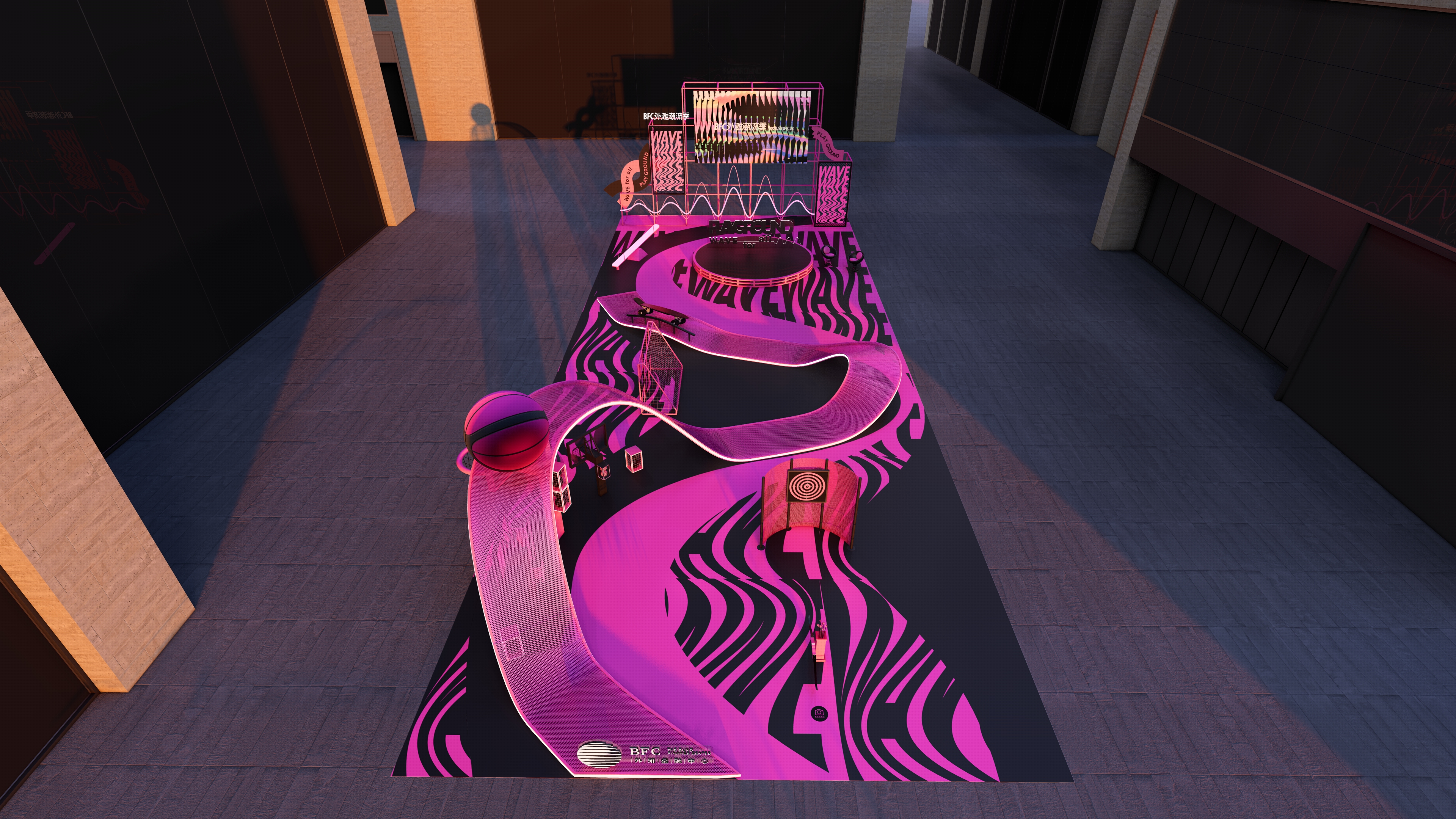 BFC外滩潮流季之粉色游乐场丨圣德创意O.U.R Studio.-9