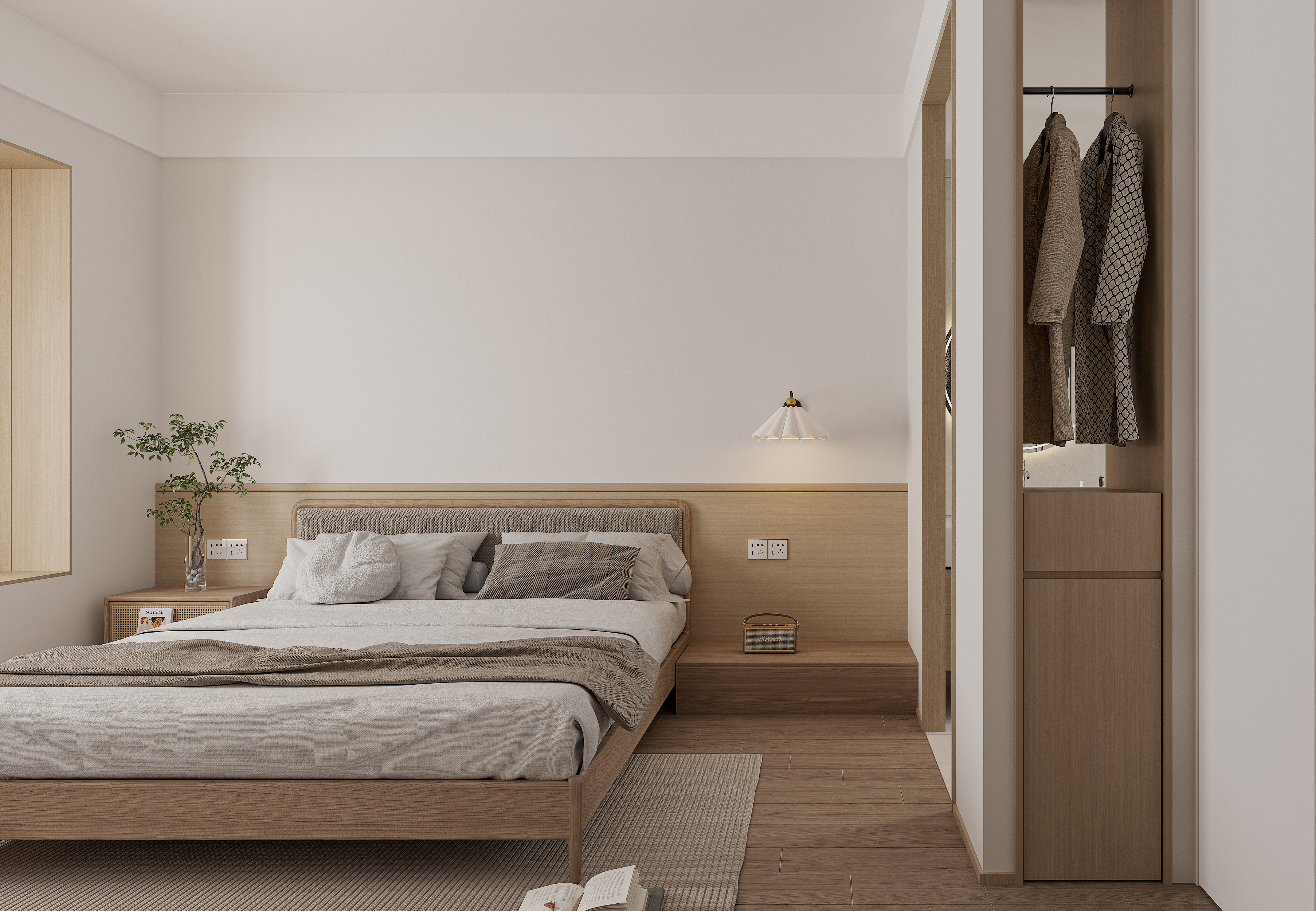 奶油简约小户型-21