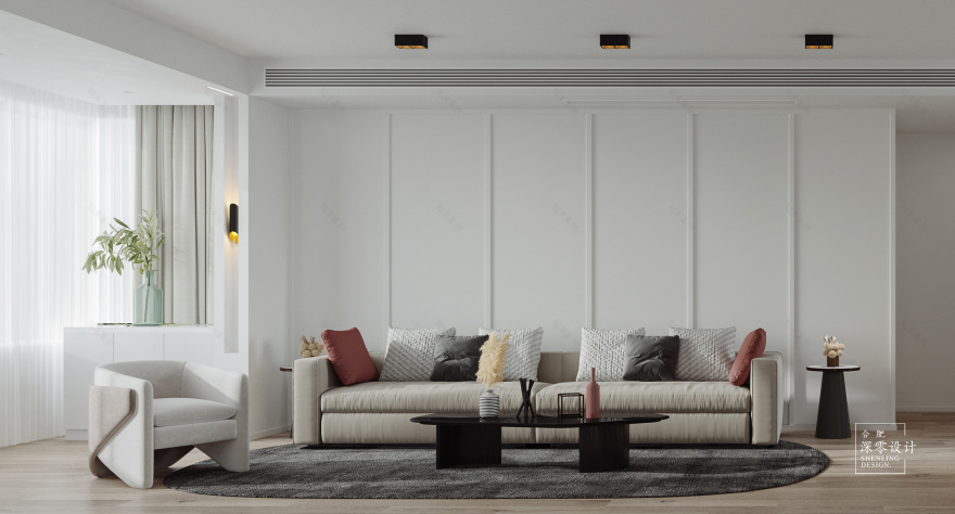 合肥深零设计新作 | 一家五口人住115㎡三室两厅,超大公共空间,太舒适了!-49