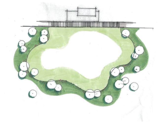 绿化设计中的地被放线手法与植物配置-34