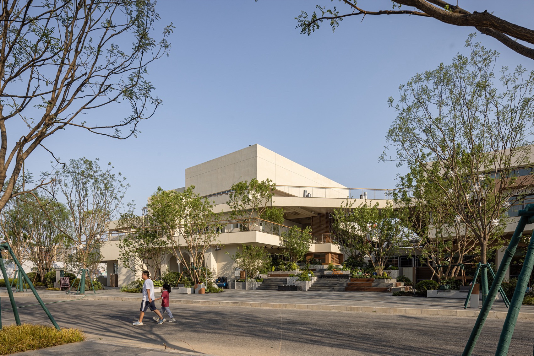 西安万科理想城北区小镇中心·池岛丨中国西安丨成都九十建筑设计有限公司-15