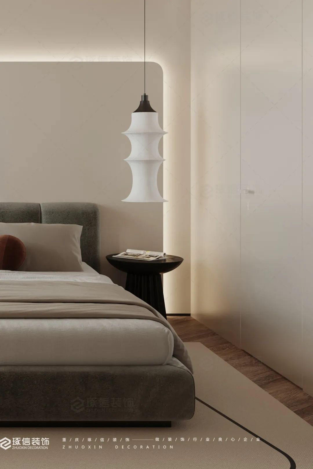 中海右岸奶油极简之家丨中国重庆丨陈庆-20