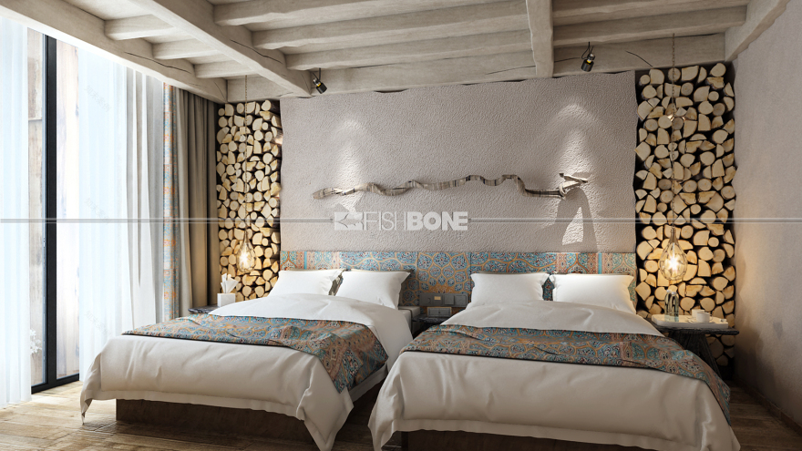 香格里拉云时仕锦酒店丨鱼骨设计-46