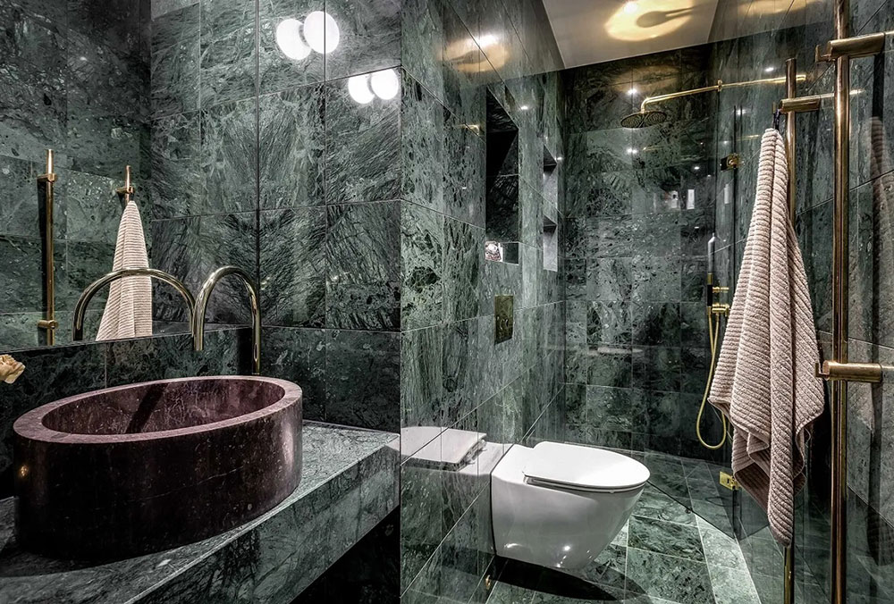 瑞典公寓的巴黎风尚与黑色厨房-17