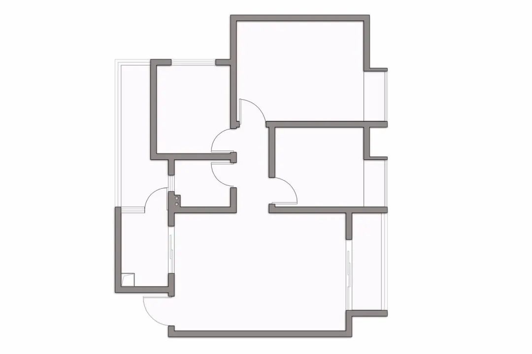四川自贡 89㎡红蓝撞色家,定制父母宜居空间-1