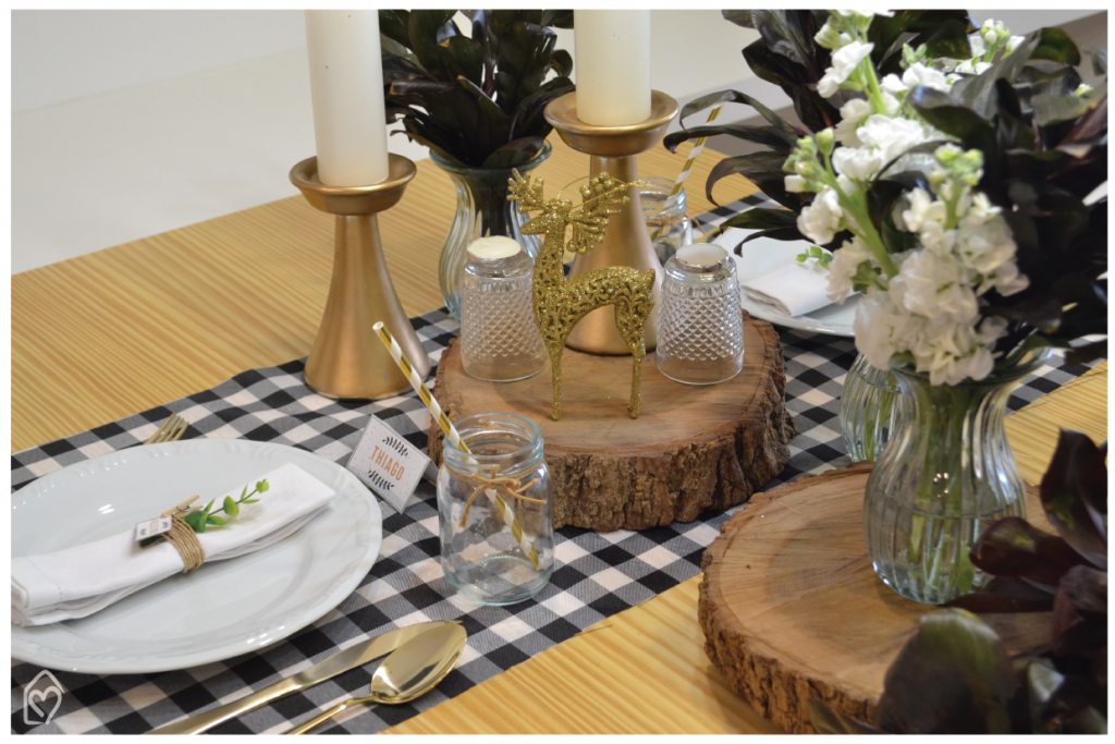 Como decorar usando preto, branco e dourado - Casa das Amigas-6