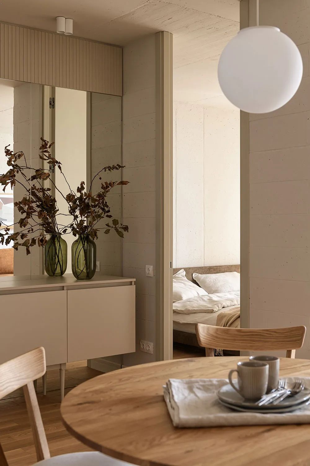 60㎡暖色质朴空间设计丨Denisenko Tatyana-15