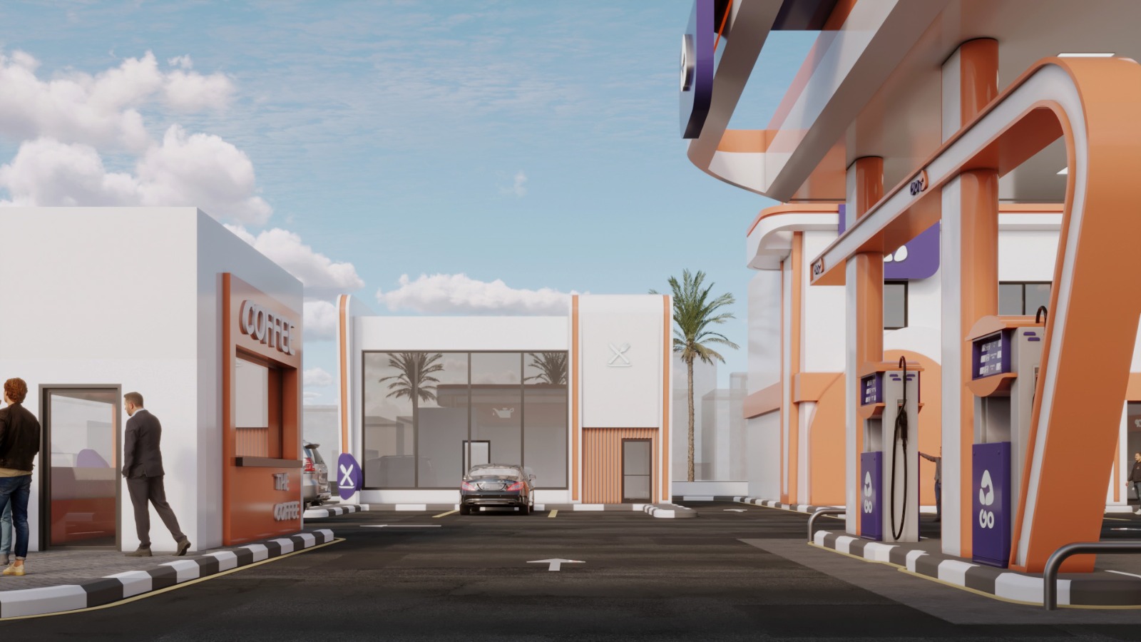 JALAWYA 加油站丨沙特阿拉伯丨NERMEN ASSEM-1