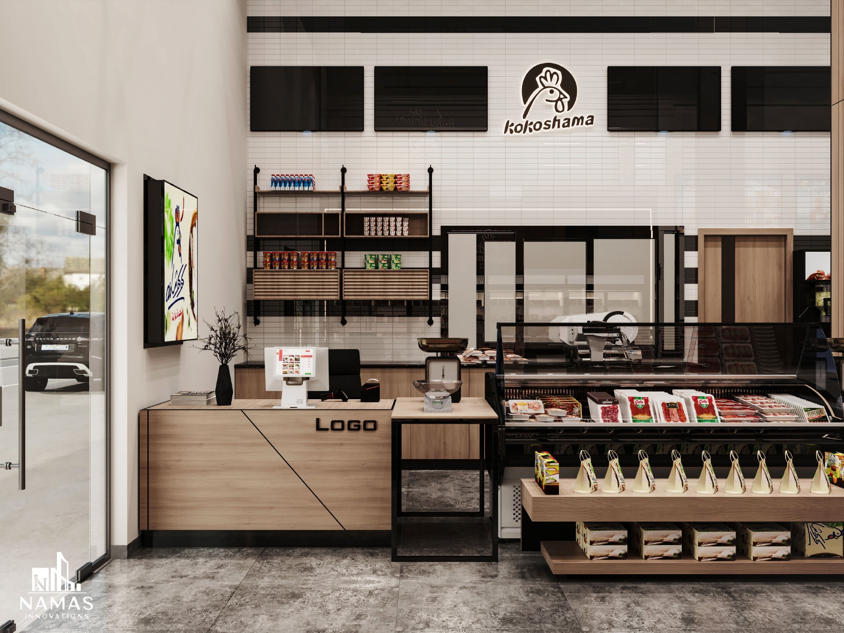 Kokoshama | Modern Chicken Shop Interior Design-1