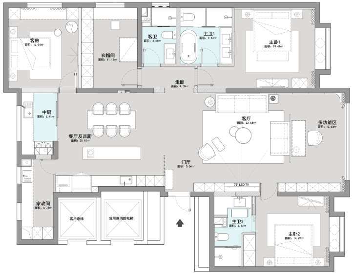 现代退休生活的艺术 · 164 平三室设计丨梁明-10