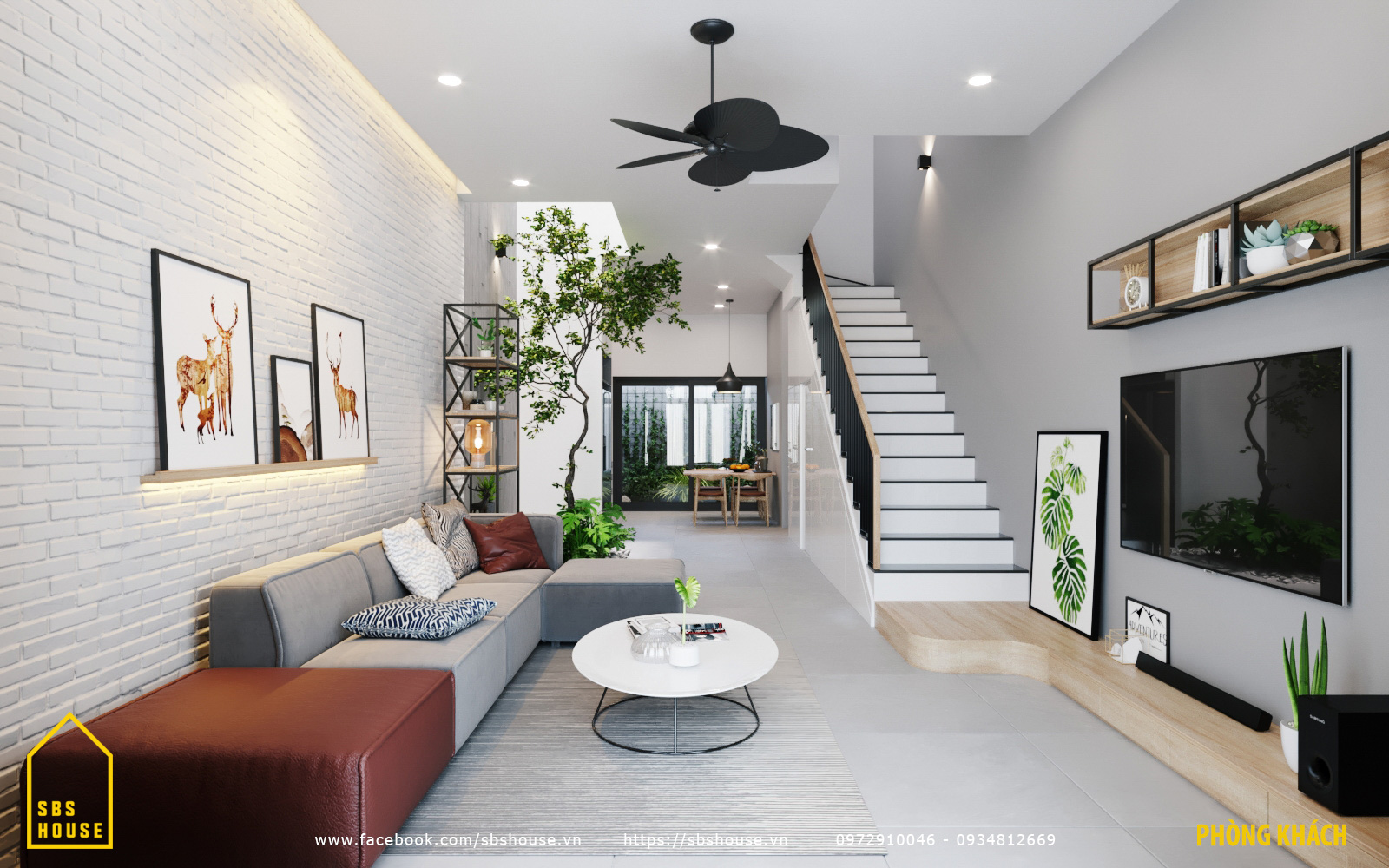 现代3层街屋丨越南丨岘港SBS HOUSE设计建设公司-11