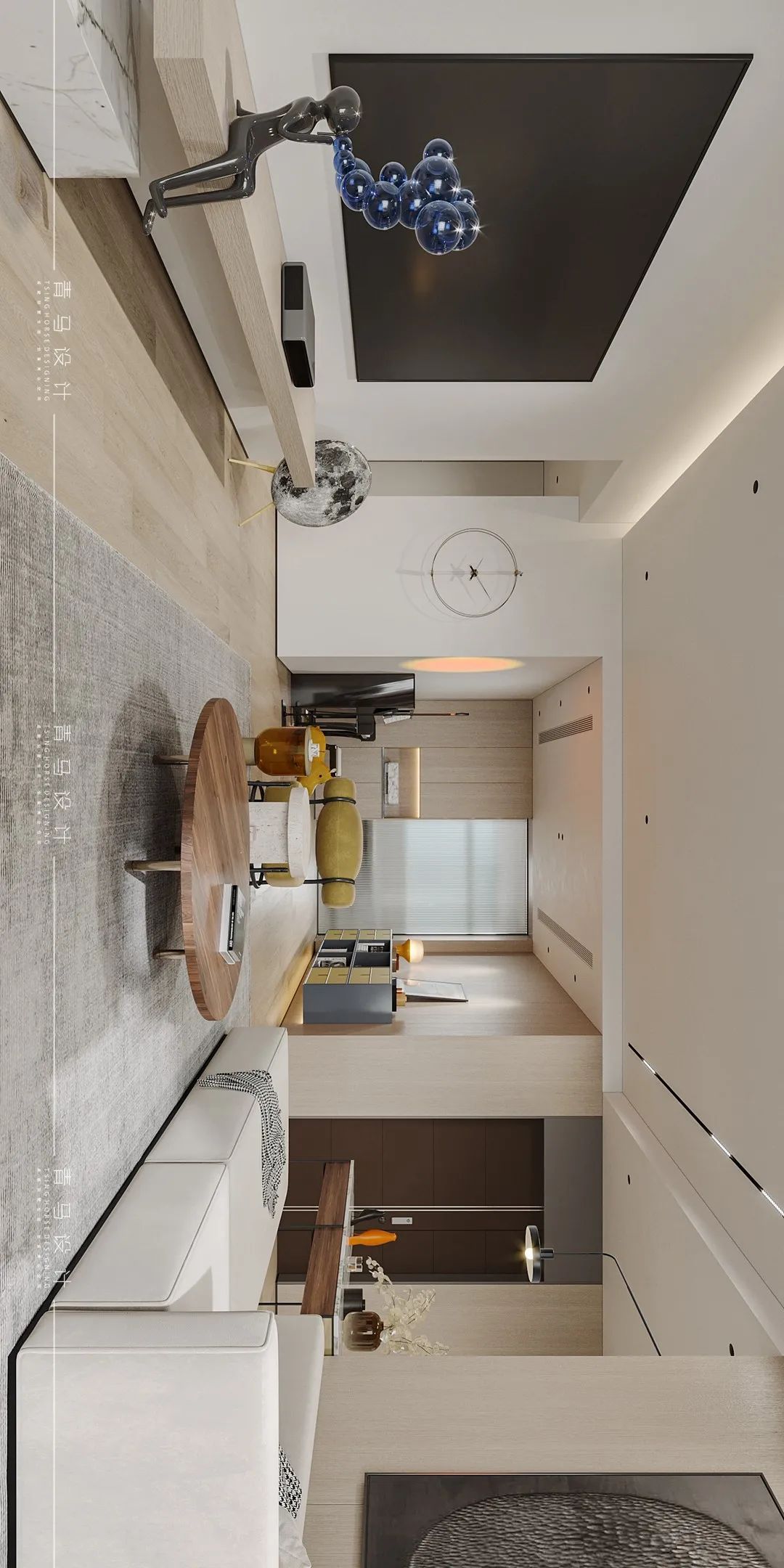 海珀香庭现代风格别墅设计丨青马别墅空间设计-47