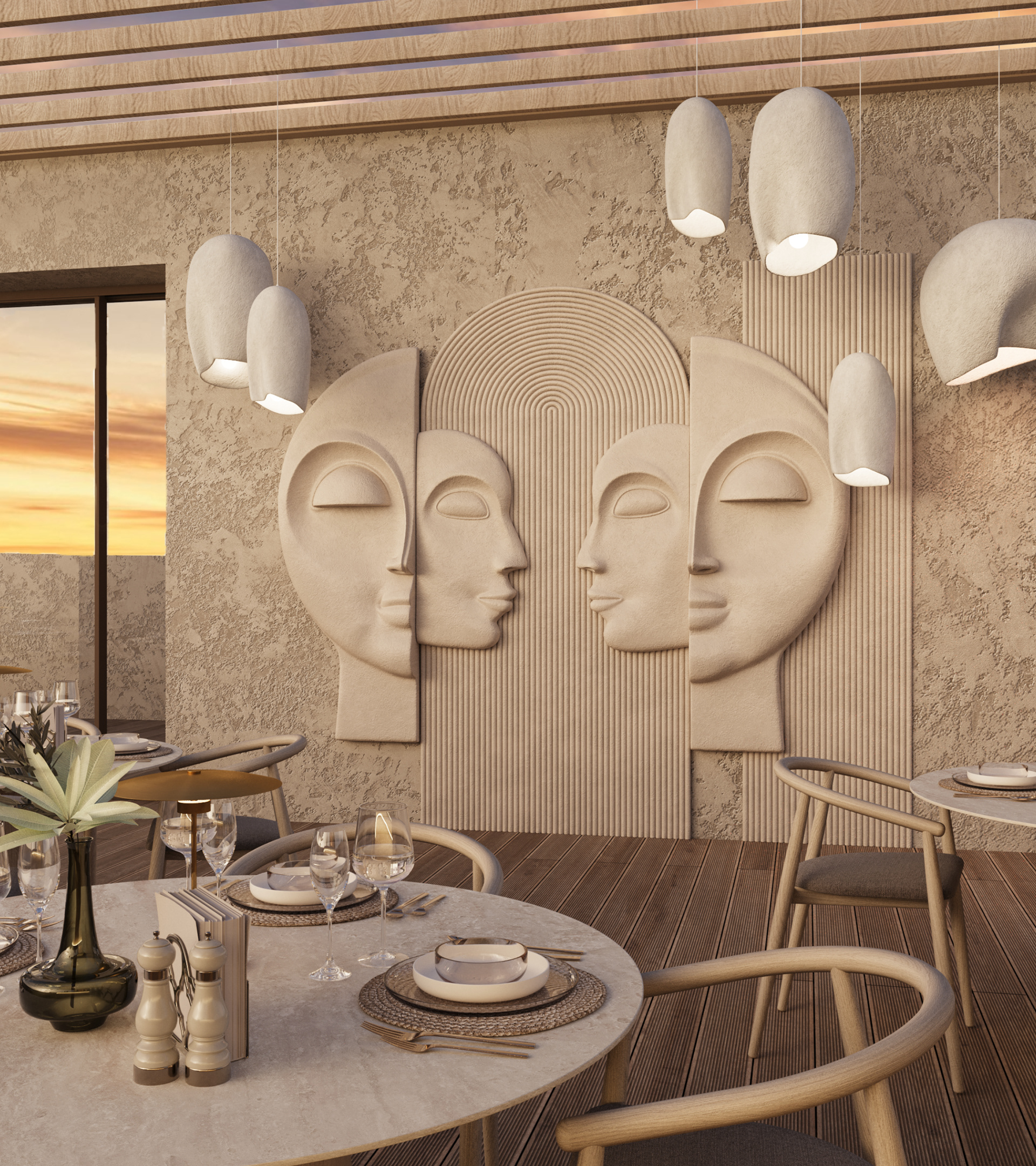 非洲风情餐厅室内设计-0