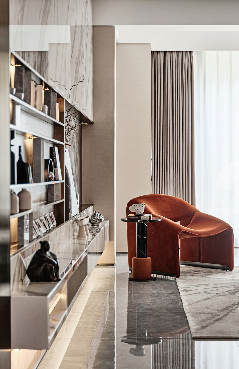 郑州新城玺樾门第118㎡新中式超现代样板间-4