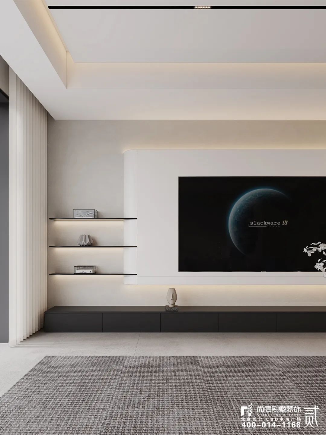 全案整装 | 350㎡现代简约居所，闯入城市间的静谧之境！-27