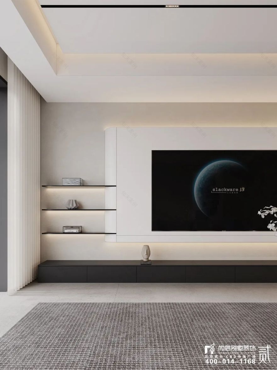 全案整装 | 350㎡现代简约居所,闯入城市间的静谧之境!-27