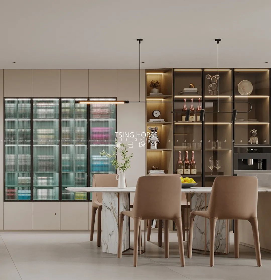 曲江大城雍宸上叠现代简约别墅设计丨青马别墅设计-29