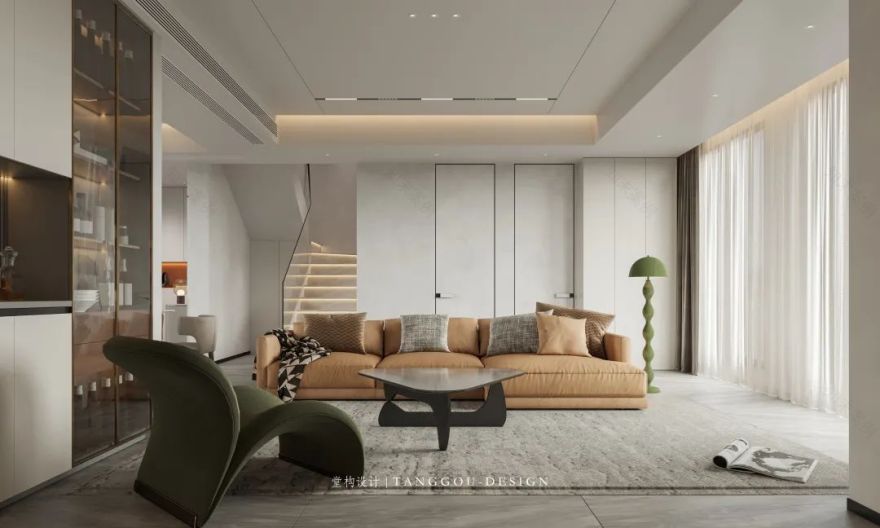 橙意盎然,452㎡私宅别墅的趣味空间丨中国武汉丨堂构设计-8