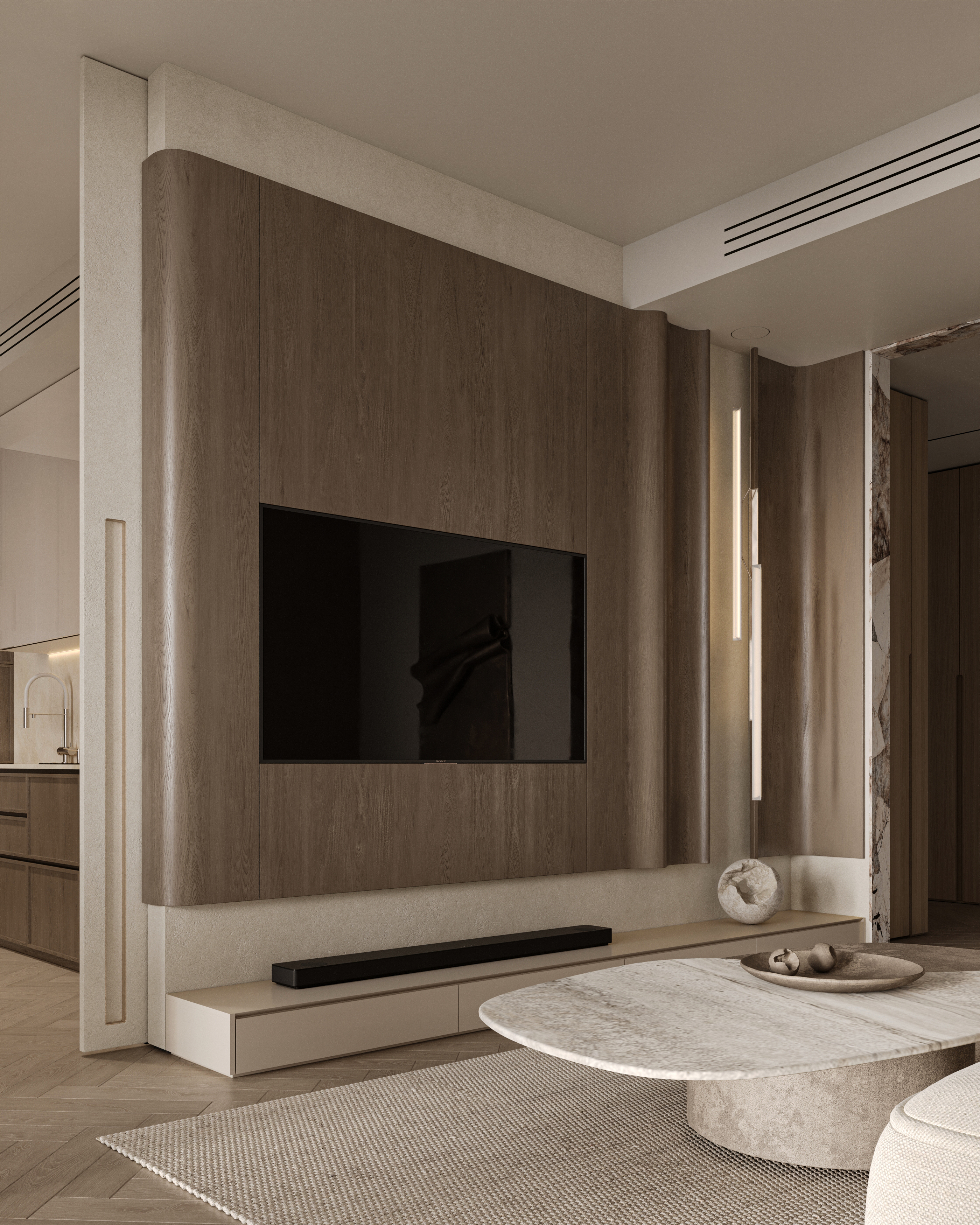 LATTE项目 客厅,餐厅及厨房丨Sher.Architects-17