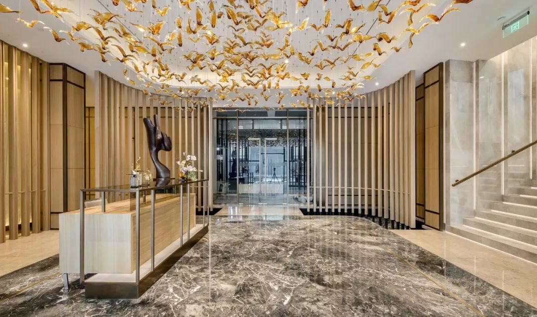 水元素+千鸟飞翔，精致震撼的当代写意！ 达观国际设计事务所-1