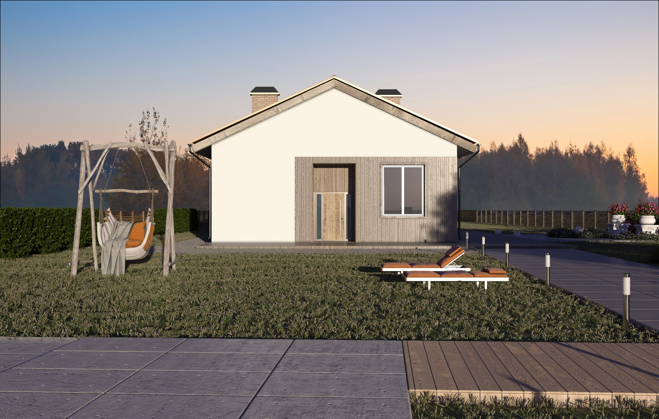 Одноэтажный дом (Чувашия)-0