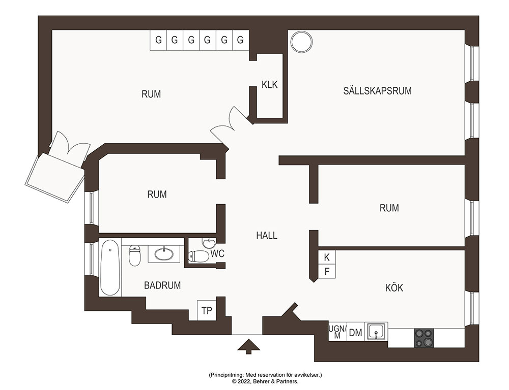 斯德哥尔摩优雅宽敞公寓设计-27