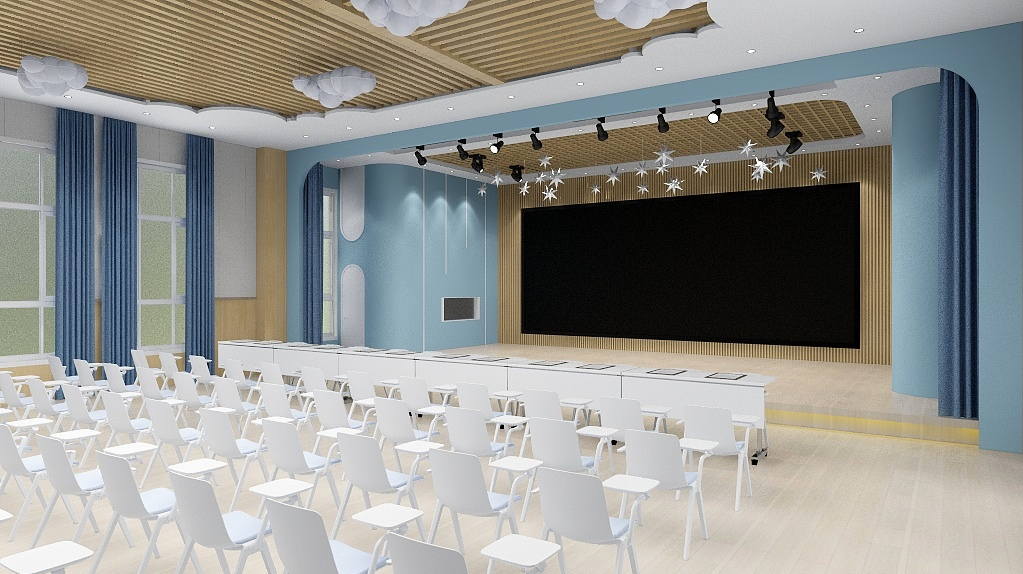 幼儿园多功能厅设计-21