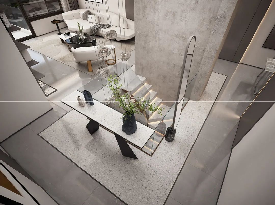 未央金茂府现代下叠别墅设计丨中国西安丨青马别墅设计-16