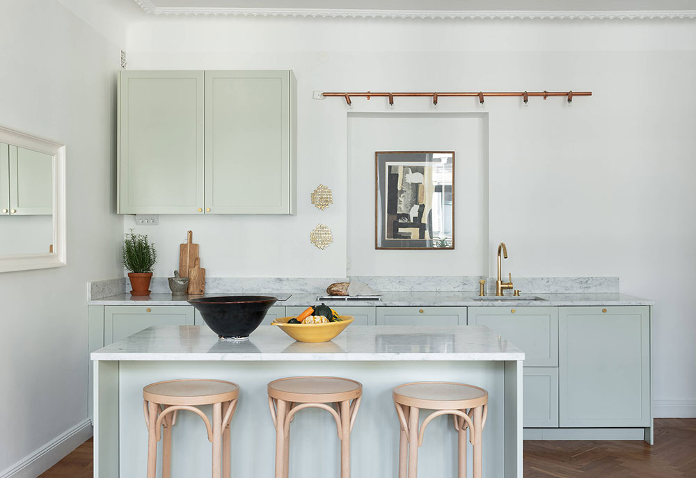 斯德哥尔摩 102 平米优雅公寓 | 海洋风蓝调与温暖焦糖色的完美结合-10