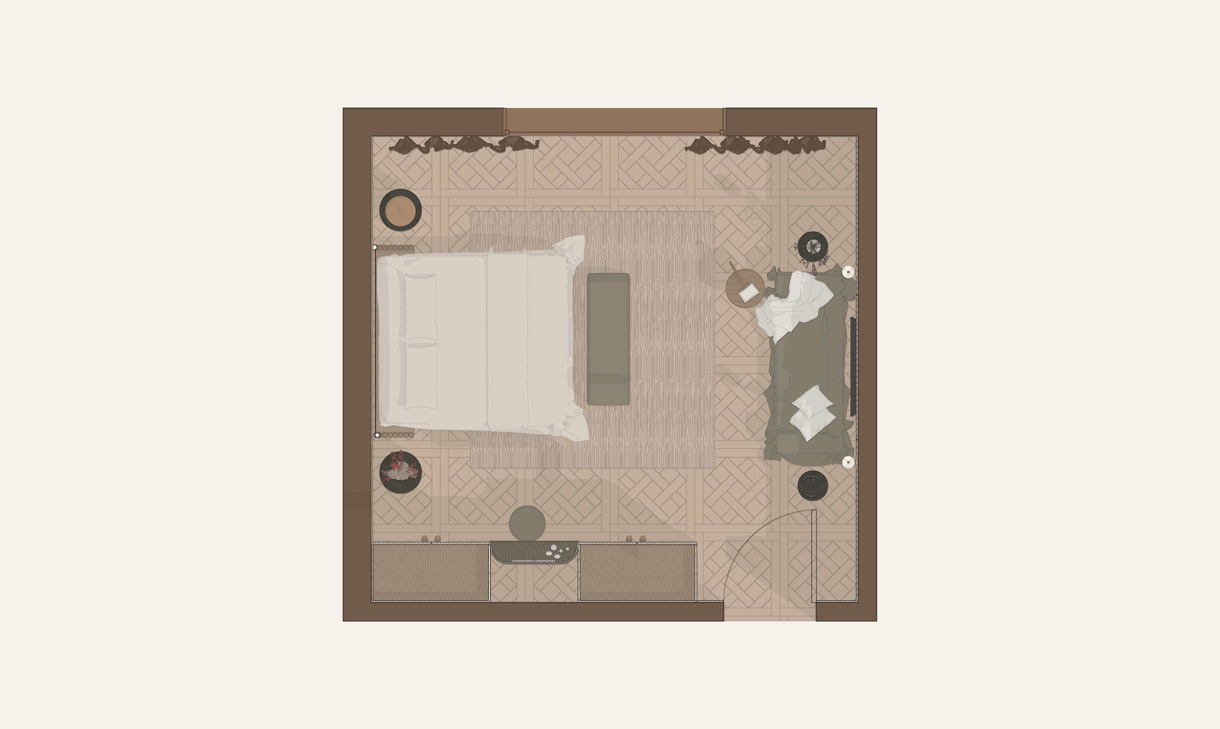 Contemporary African Bedroom-8