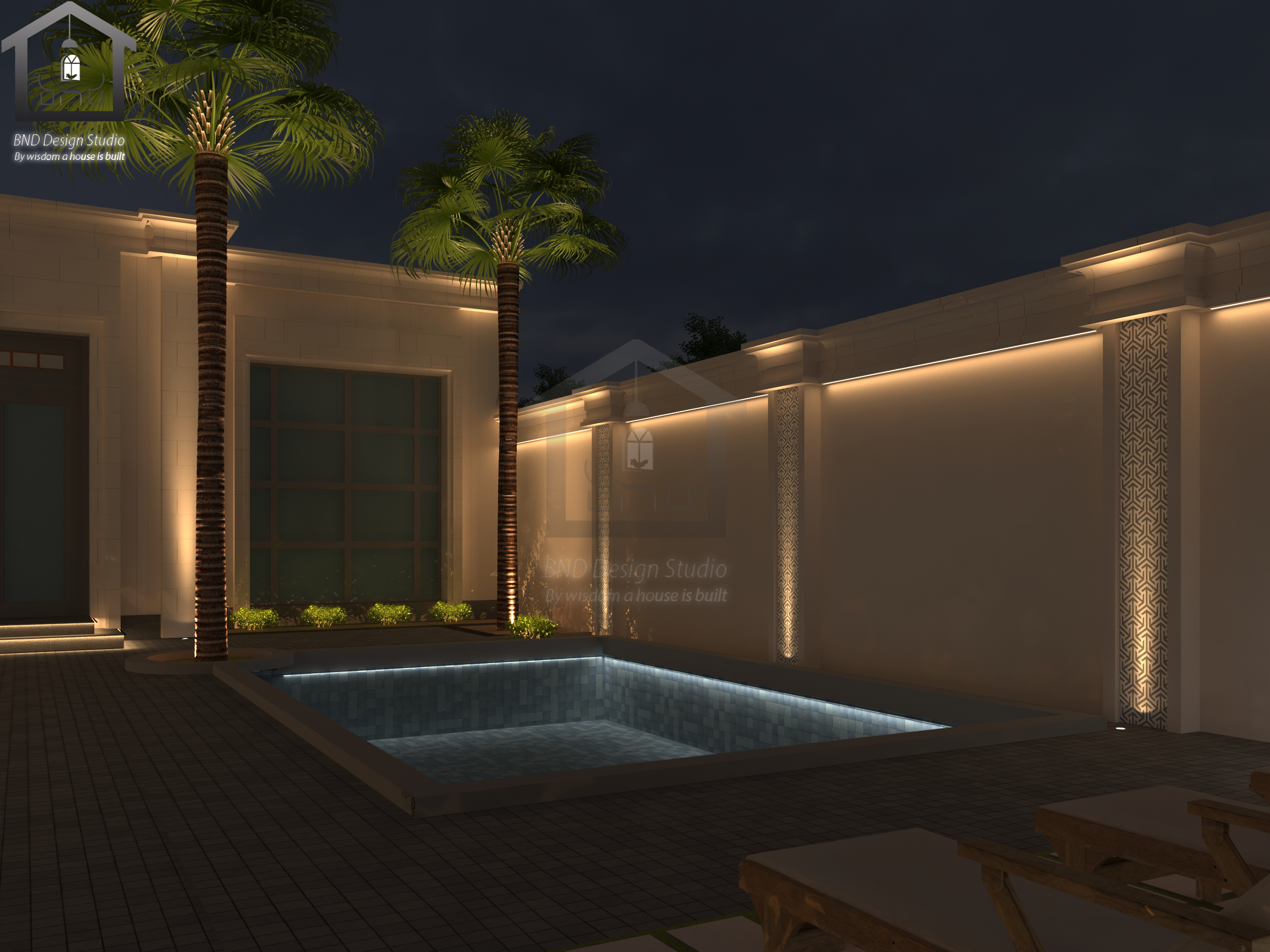 Facade & Landscape Lighting Private Villa - KSA-10
