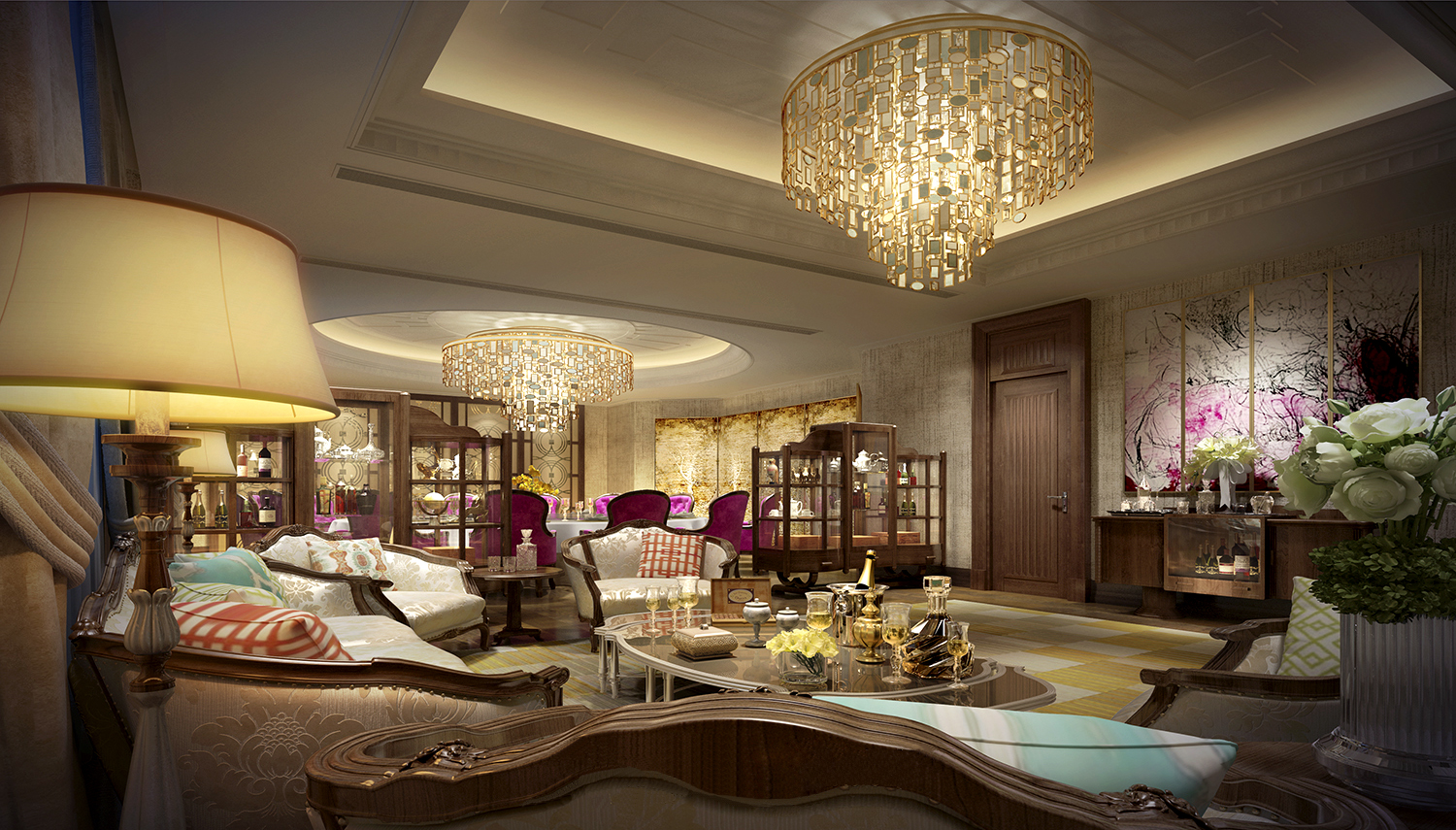 餐厅设计效果图中餐厅餐厅包间包房小吃店面馆工业主题餐厅-9-4