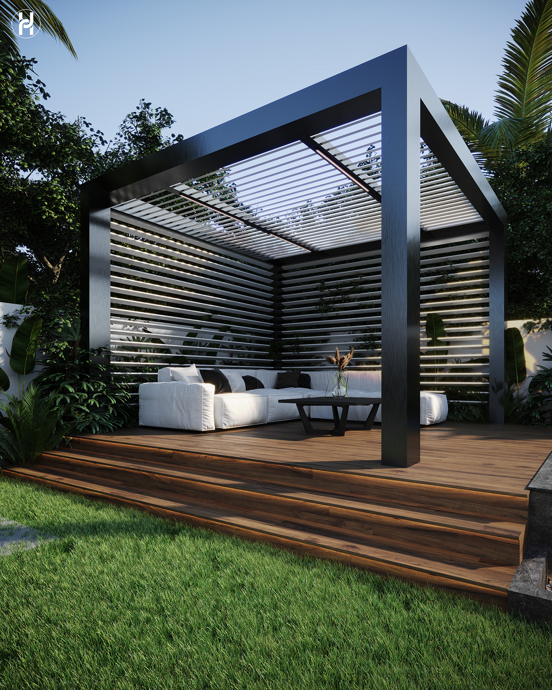 Villa Landscape 住宅设计丨埃及丨Ahmed Hussein Designs-6