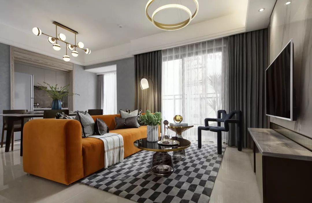 融创东莞黄江晨熙花园住宅样板房 | 枫叶棕的渐变光影-9