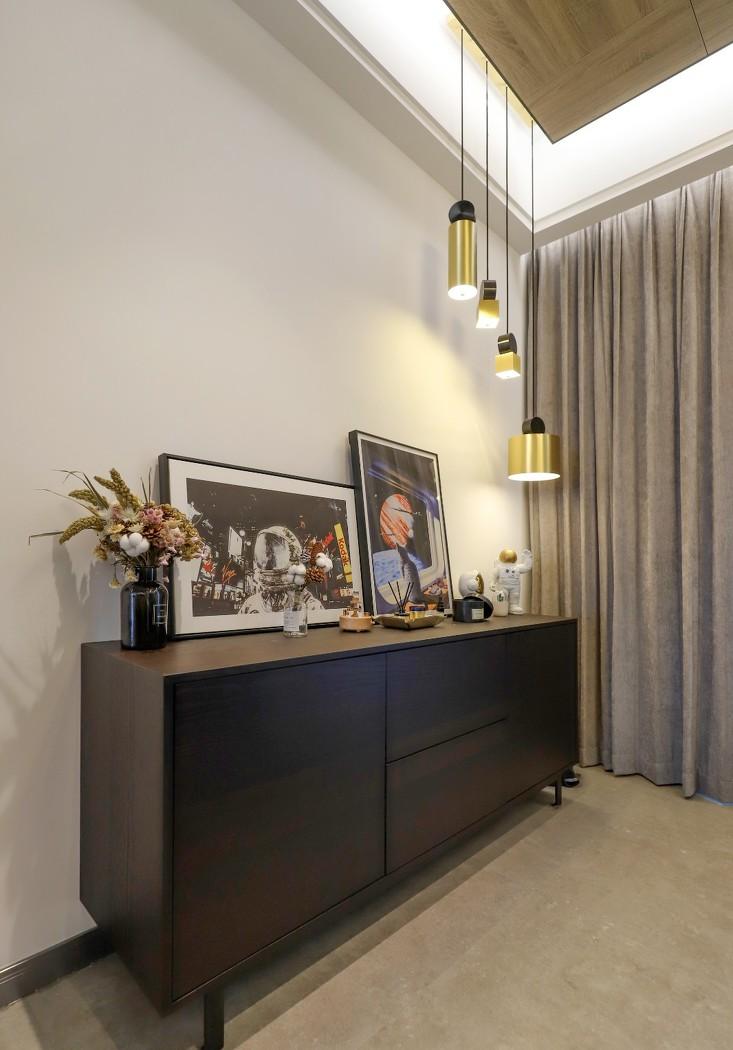 广州轻奢北欧风大户型设计,多元素空间利用-65