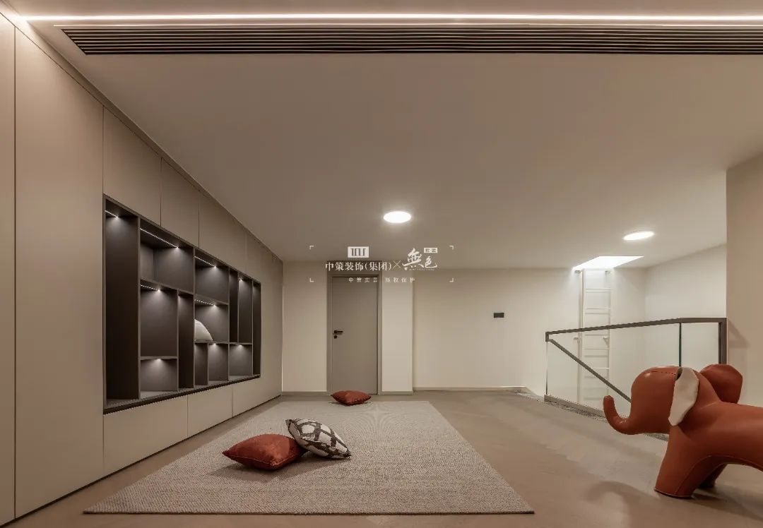 550㎡现代中式别墅丨中策装饰-63