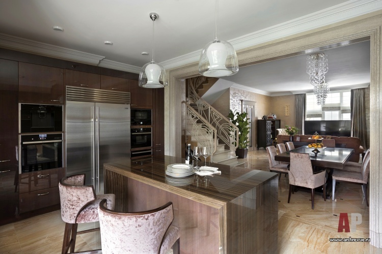 男士艺术装饰风格带殖民元素的联排别墅室内设计-30