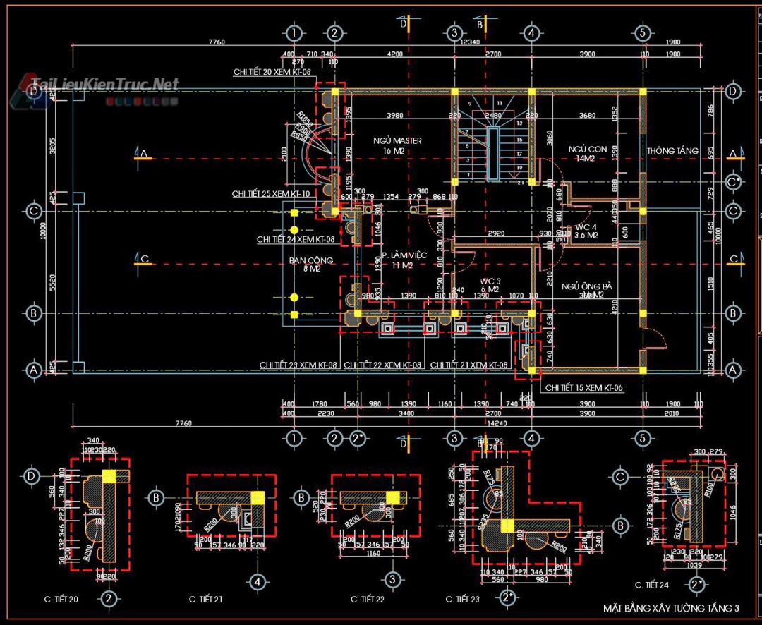 别墅古堡3层新古典设计方案（10·22m）-47