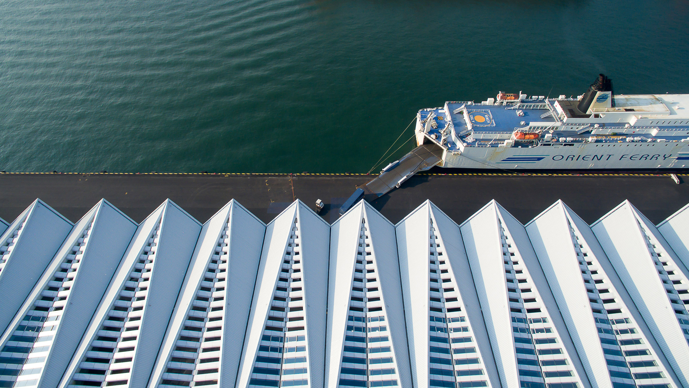 Qingdao Cruise Terminal's angular facade references boats' sails-21