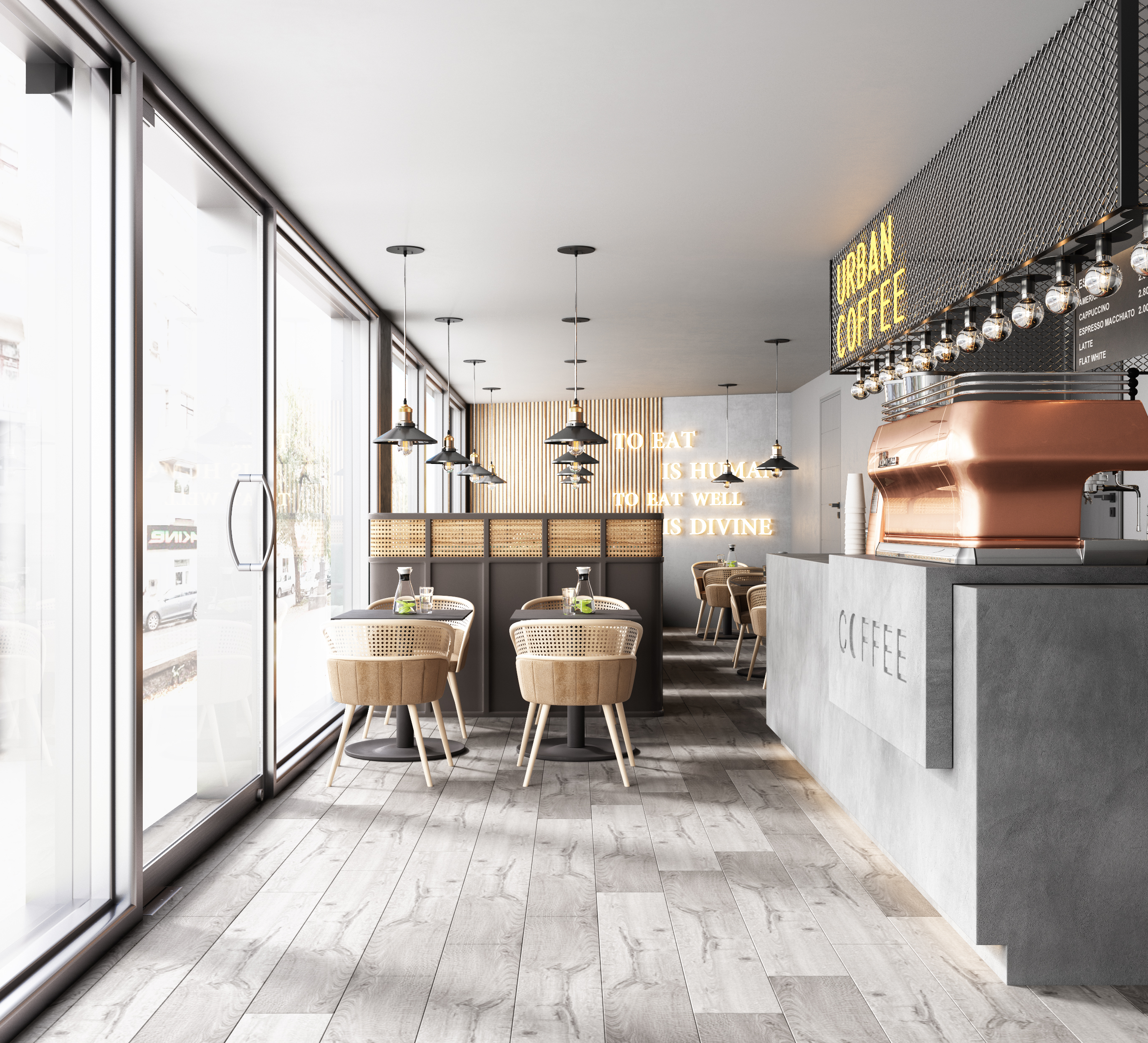 英国小型咖啡店设计-2