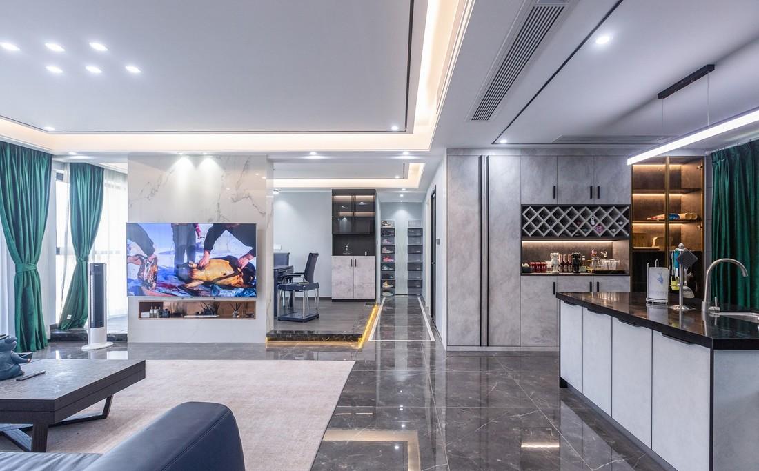 146㎡高级单身公寓 | 开放式空间与温馨家居的完美融合-14