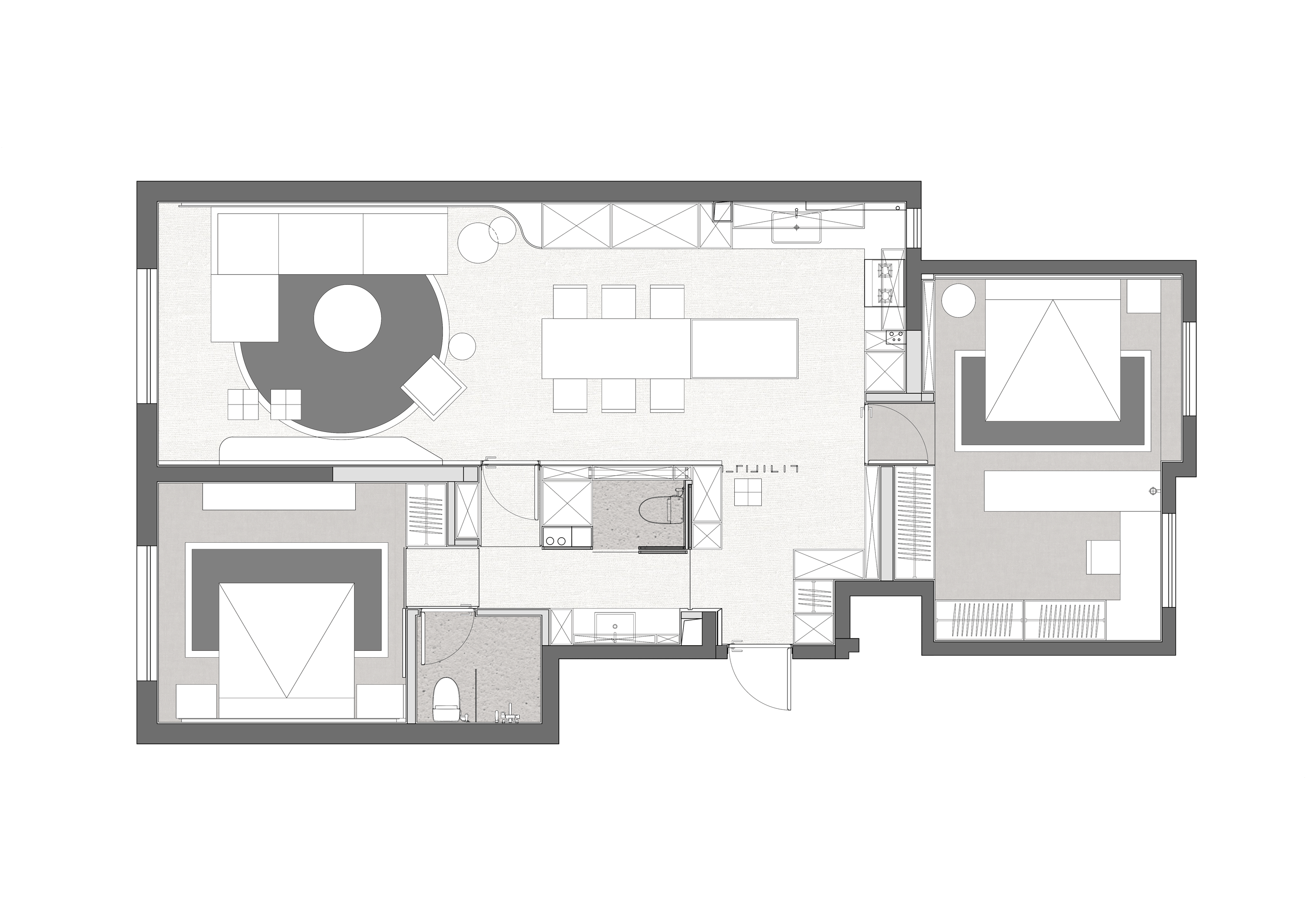 109㎡京郊三居亲情空间设计丨中国北京丨TEN DESIGN 行十设计-15