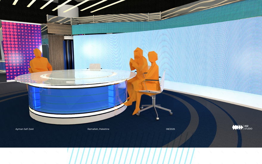 巴勒斯坦广播公司(PBC)新闻工作室设计丨ASZ Studio-0