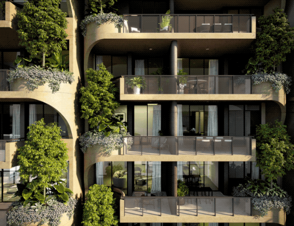 澳大利亚曲线公寓设计，自然融入城市生活-3