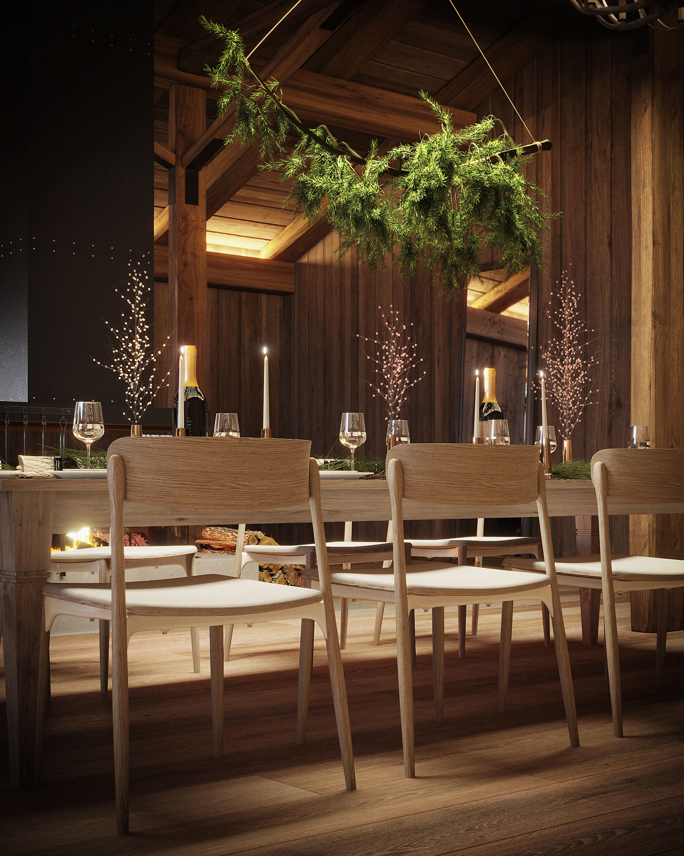 俄罗斯奢华别墅的圣诞清晨-3