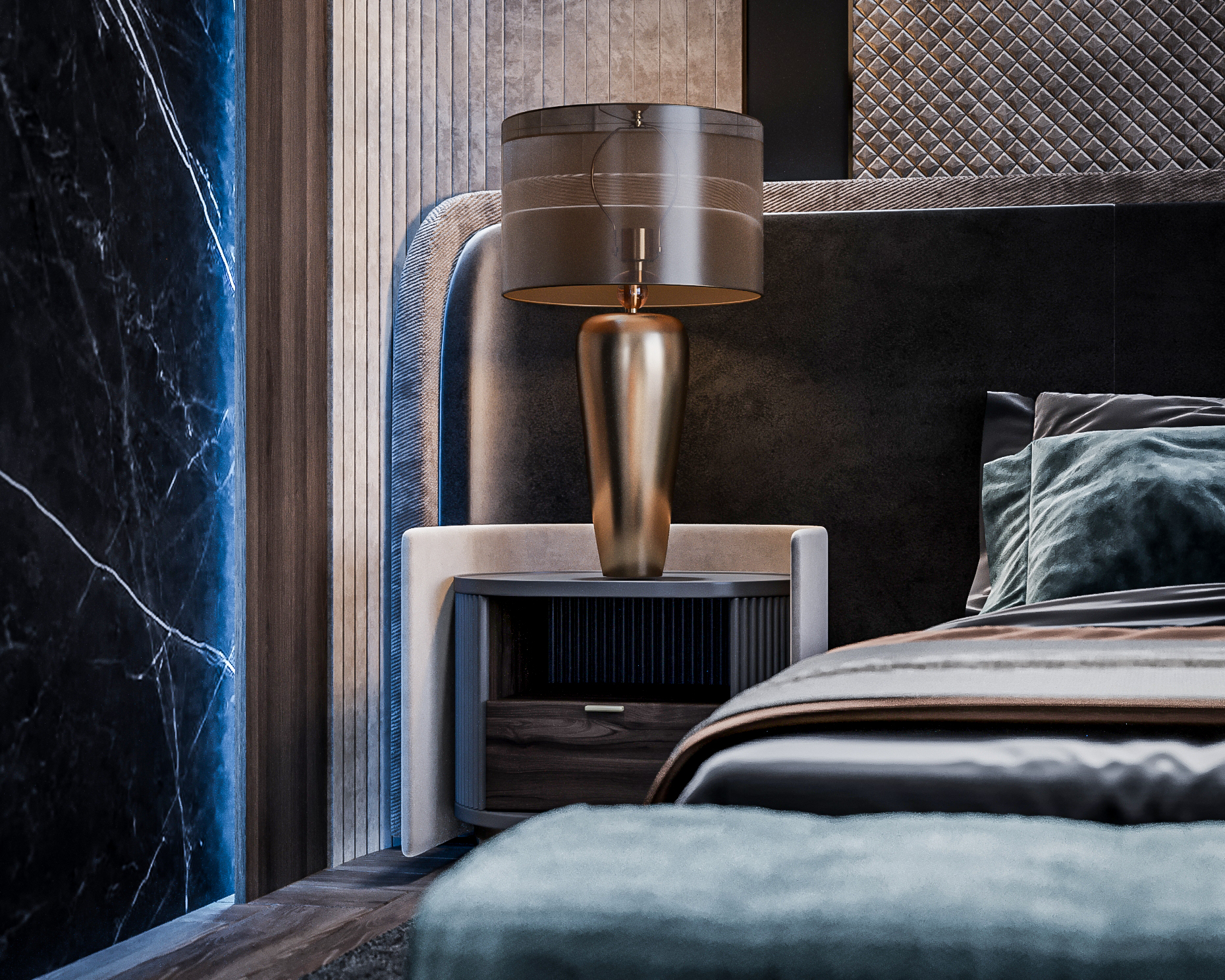 单人间室内设计丨RomaniaGalati丨Voicu Ionut-12