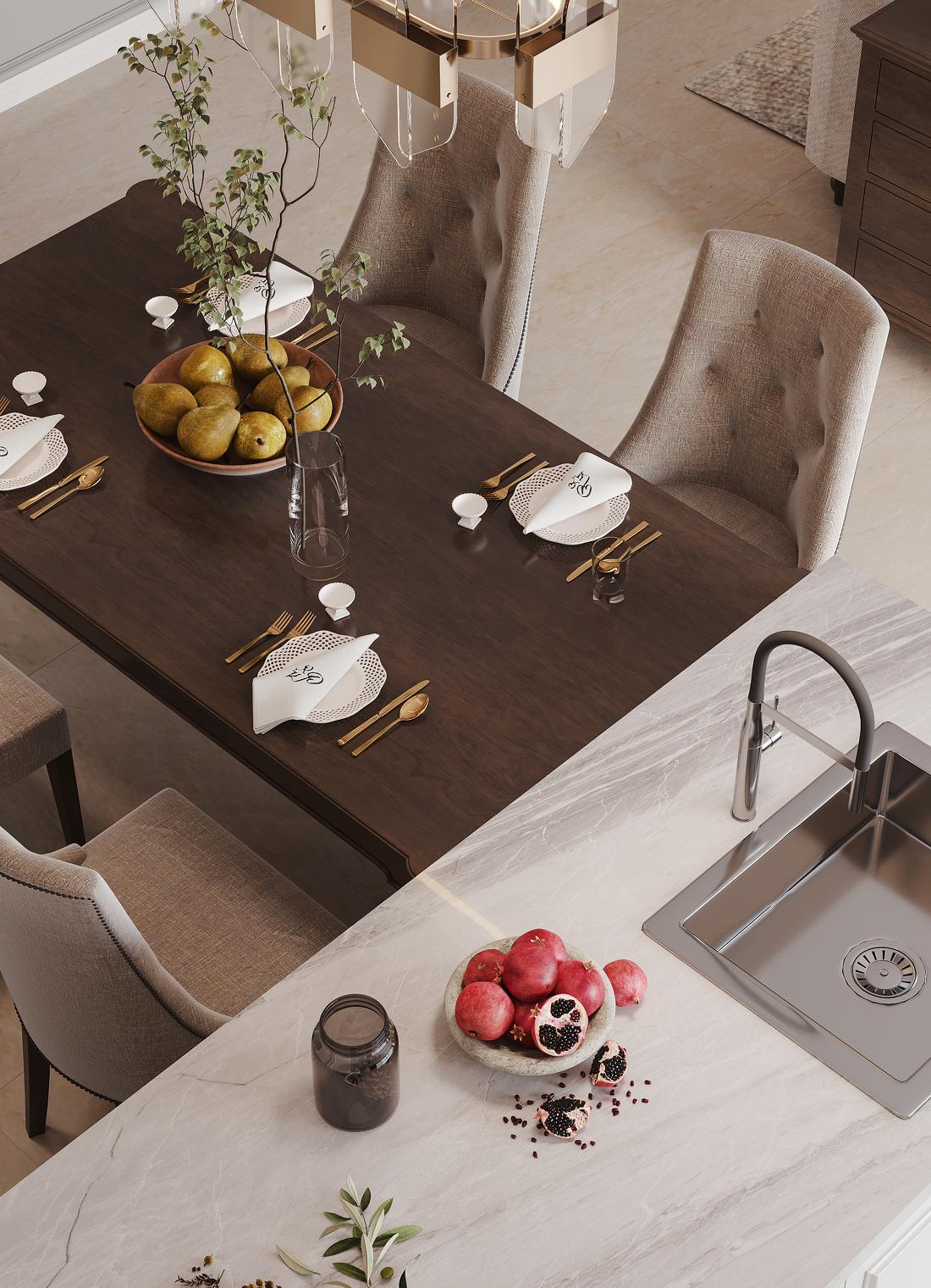 194㎡跃层美式，中西结合的完美搭配-3