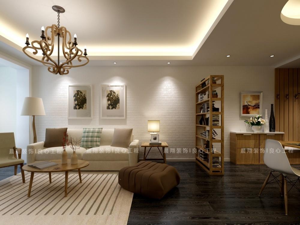 简欧风两居室 | 灰色厨房、暖色客厅、深色卧室-10