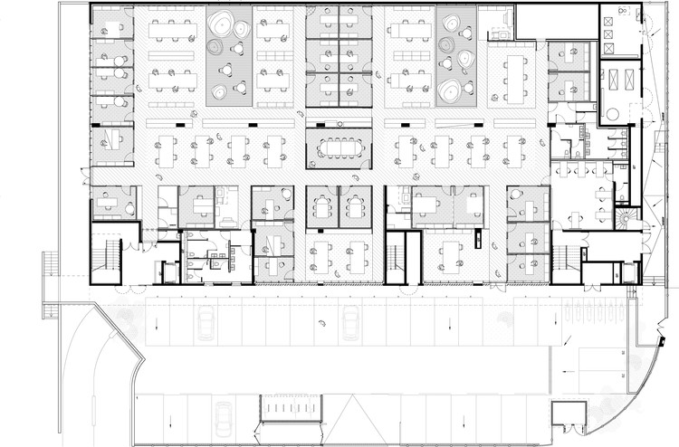 巴黎郊外的前储藏室改造办公室-19