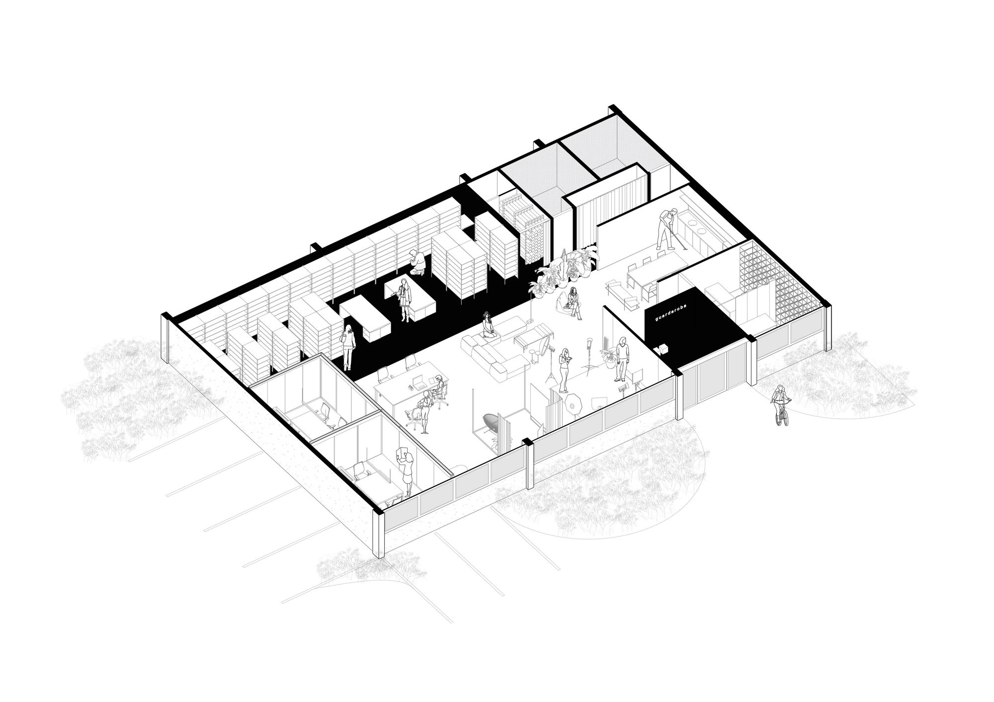 衣帽间办公室丨巴西圣保罗-17